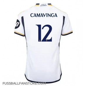 Real Madrid Eduardo Camavinga #12 Replik Heimtrikot 2023-24 Kurzarm